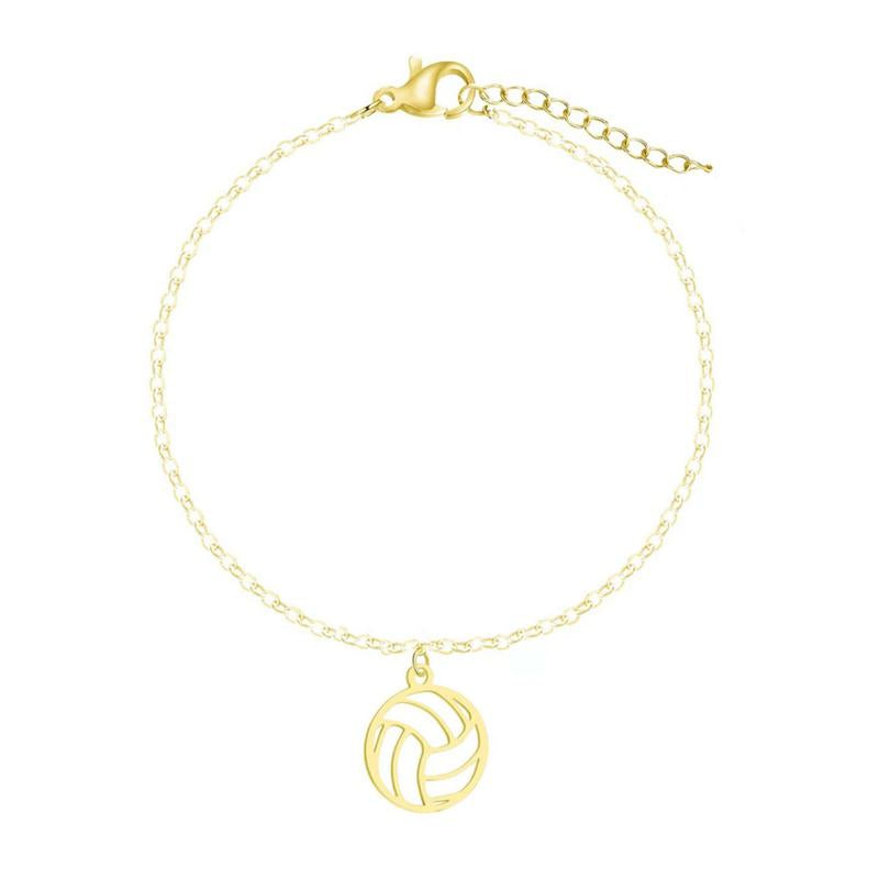 Gold Volleyball Bracelet