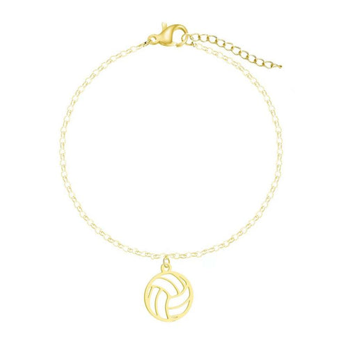 Gold Volleyball Bracelet