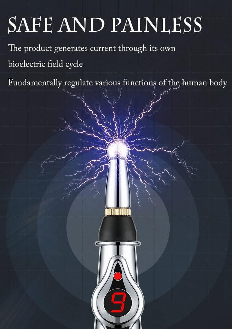 Biomicroelectric Pulse Lymphatic Massage Pen - Lymphatic Massage Tool - Shiatsu Massage - Lymphatic Drainagē Massage Tampa - Relieves Muscle Pains and Fatigue - Prevent Premature Aging (1Set)