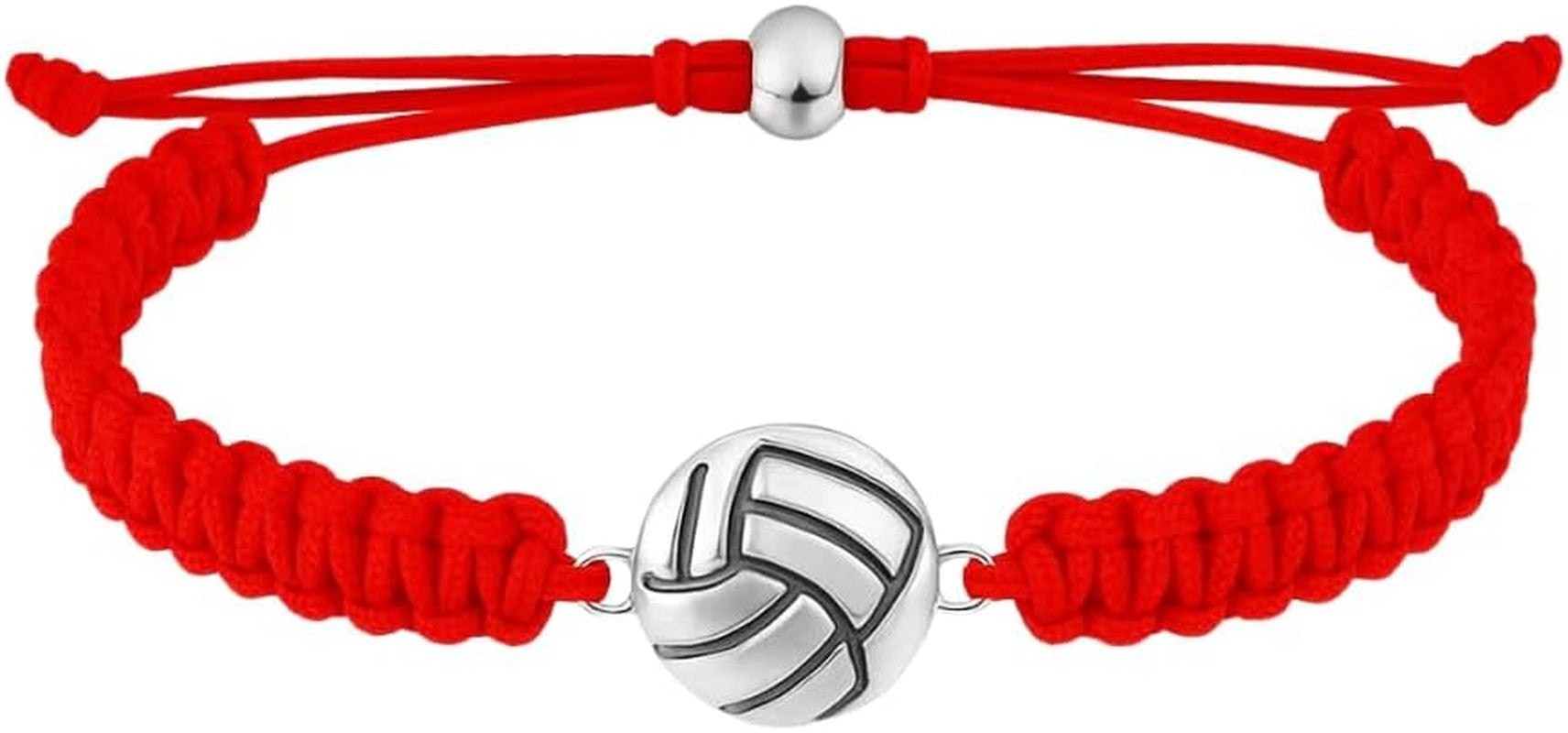 Volleyball Charm Bracelet- Adjustable Bracelets with Volleyball Charm. Ideal Volleyball Gifts & Souvenir for Volleyball Players. Unisex Friendship Bracelet