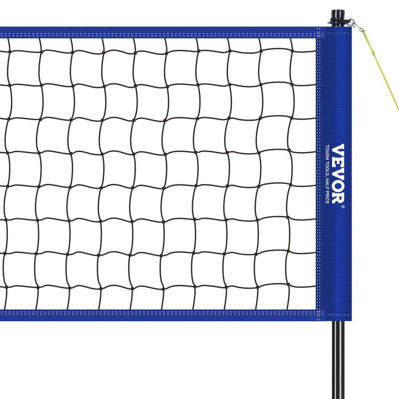 VEVOR Outdoor Portable Volleyball Net System, Tiktokshopblackfriday, Adjustable Height Steel Poles, Professional Volleyball Set with PVC Volleyball, Pump, Carrying Bag, Heavy Duty Volleyball Net for Backyard, Beach, Lawn