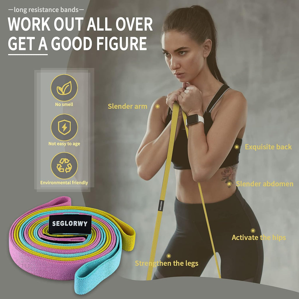 Resistance Bands for Women Men, Exercise Bands for Working Out, Fabric Body Fitness Workout Bands Pull up Assistance Bands
