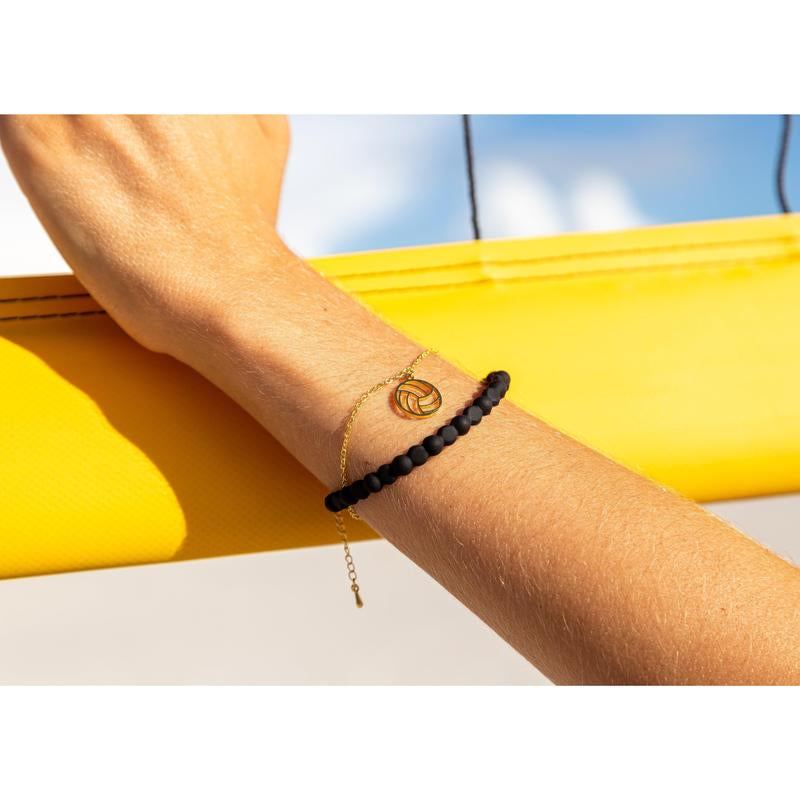 Gold Volleyball Bracelet