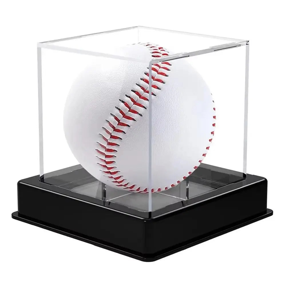Premium Acrylic Baseball Display Case - UV Protected & Dustproof Holder for Collectors