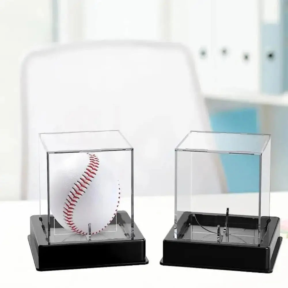 Premium Acrylic Baseball Display Case - UV Protected & Dustproof Holder for Collectors