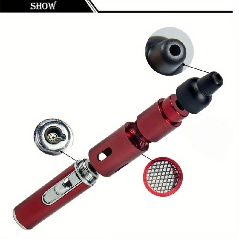 Refillable Metal Butane Torch Lighter, Windproof Jet Flame, Adjustable & Child-Resistant, Gift Box