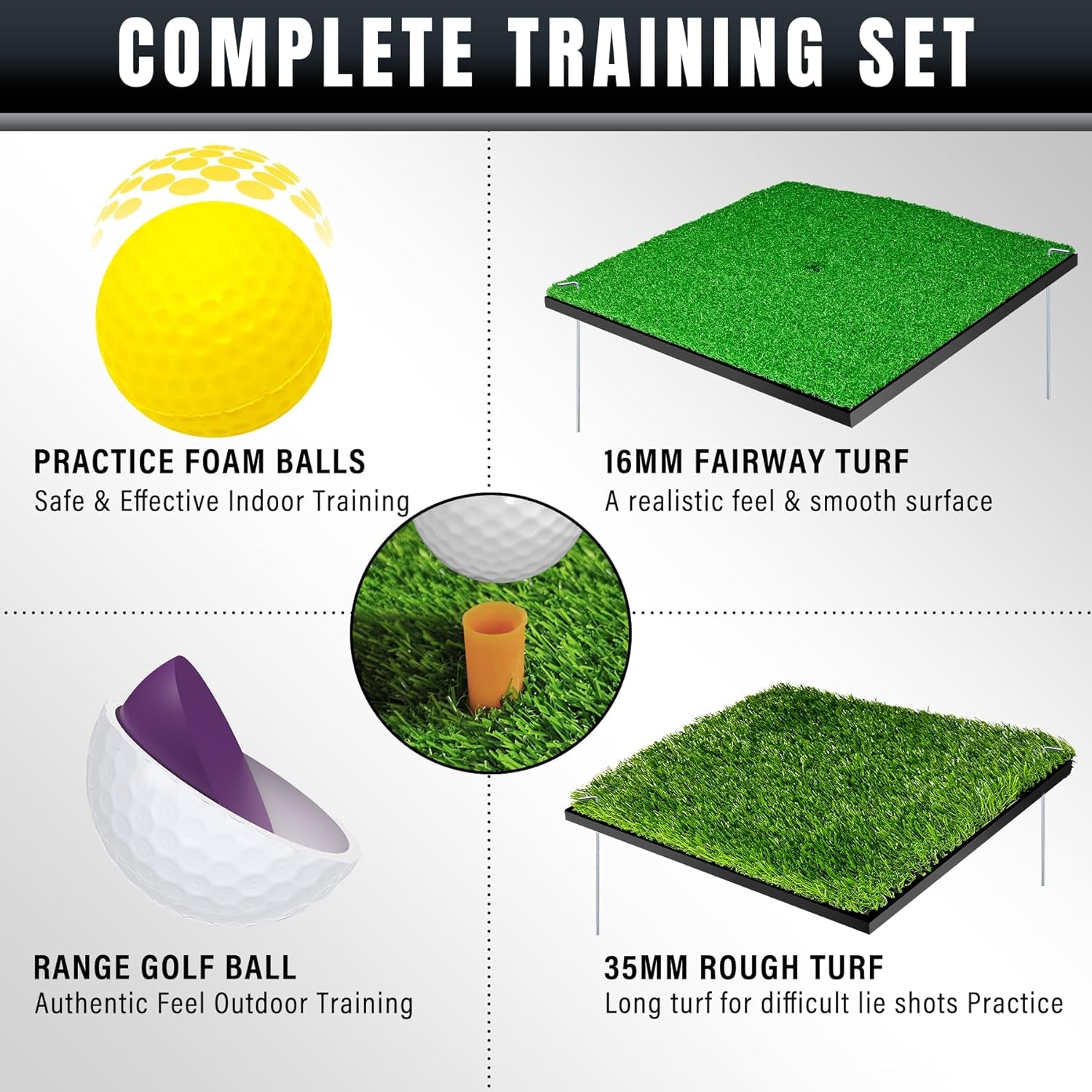 Pop-Up Golf Chipping Net - Ultimate Target Training Chip Aids for Precision & Distance, Outdoor | Indoor Practice, Golfer Gift