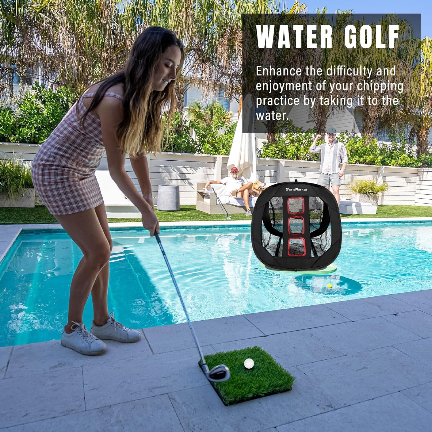Pop-Up Golf Chipping Net - Ultimate Target Training Chip Aids for Precision & Distance, Outdoor | Indoor Practice, Golfer Gift